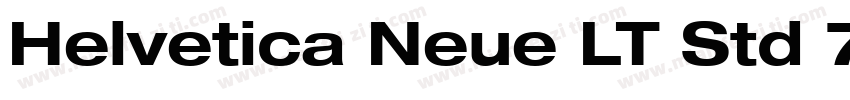 Helvetica Neue LT Std 77 Bold Conde字体转换